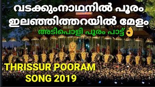 THRISSUR POORAM THEME SONG  അടിപൊളി പൂരം പാട്ട് Nettipattam [upl. by Aynos]