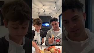 AUSTIN amp STEEL BOY TASTING FOODS😛shorts acefamily austinmcbroom subscribe funny love [upl. by Eojyllib]