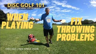 LEARN TO FIX YOUR THROWING PROBLEMS  DISC GOLF 101 [upl. by Orelee357]