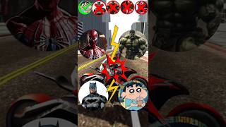 😍🔥 Super Hero Bike Jumping Test Who Will Win gta5 spidermansuperman ironman halk shortfeed [upl. by Washburn98]