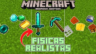 El MEJOR MOD DE Físicas REALISTAS MINECRAFT PE 120  Addon Item Physics [upl. by Nixon]