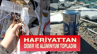 Hafriyattan HURDA DEMİR Topladım  ALÜMİNYUM KUTU TOPLAMA [upl. by Ruhtracm]