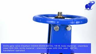 Overview of Knife Gate Valve Elephant SS304SS304METAL1WW [upl. by Ayotaj264]