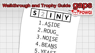 Gaps by POWGI  Walkthrough  Trophy Guide  Achievement Guide [upl. by Holub]