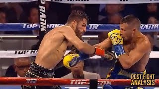 VASYL LOMACHENKO VS JORGE LINARES  KNOCKOUT POST FIGHT REVIEW NO FOOTAGE [upl. by Ecyaj]