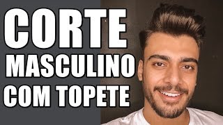 🔴 CORTE COM TOPETE MASCULINO 2019  CORTES MASCULINOS 2019 [upl. by Joseph]