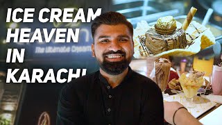 ICE CREAM HEAVEN IN KARACHI [upl. by Ynaittirb]