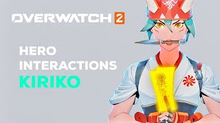 Overwatch 2  Hero Interactions Kiriko [upl. by Sikram]