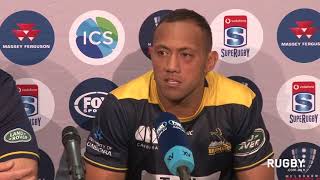 2018 Super Rugby round four Brumbies press conference [upl. by Brindell]