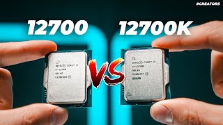 Intel i7 12700 vs 12700k  Is the K version worth it over the nonK [upl. by Cusack907]