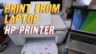 How to Print From Your Computer Laptop PC To HP Deskjet Printer  Full Guide   Print Doublesided [upl. by Fernanda631]