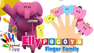 POCOYO  ELLY Finger Family Nursery Rhyme for children [upl. by Quennie]