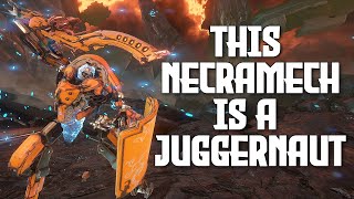 WARFRAME BONEWIDOW IS A BEAST  DAMAGE amp TANK NECRAMECH [upl. by Oriaj]