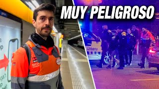 Una NOCHE con un VIGILANTE de SEGURIDAD en el METRO de BARCELONA [upl. by Vona]