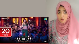 Reaction to quotAaj Ki Raatquot Song  20 Million Views  Tamannaah Bhatia  Summis Reactions [upl. by Casilda]