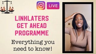 Linklaters Get Ahead Programme  How To Ace The Application Process Instagram Live Recording [upl. by Okuy206]