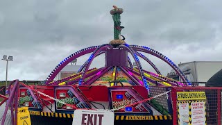 Trabant Nick Peel In The Rain On Ride Tuckers Funfair Birstall 2021 [upl. by Tada43]