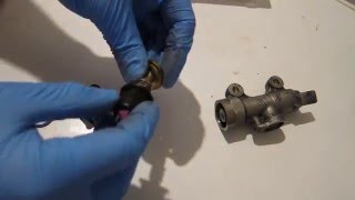 Rear brake master cylinder rebuild w cajon NOT A HOWTO Silly art piece [upl. by Oknuj288]