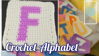 Crochet Letter F [upl. by Ahsem]