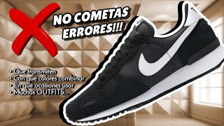 ZAPATILLAS Sneakers NEGRAS → Como combinar y vestirlas  muchos OUTFITS para hombres [upl. by Agueda]