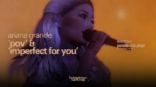 Ariana Grande  pov amp imperfect for you POSITIONS TOUR Stage Visual [upl. by Elatnahc]