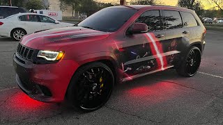 EXCLUSIVE FOOTAGE OF STEVE DAB 317’S STAR WARS WRAPPED TRACKHAWK ON 26” FORGIATOS Midwest Fest 5 [upl. by Name]