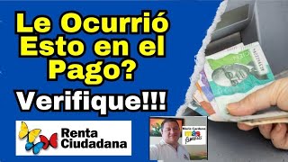 ✅ A USTED Le OCURRIO ESTO En El PAGO De RENTA CIUDADANA❓ VERIFIQUE😲🤔 [upl. by Odlavso]