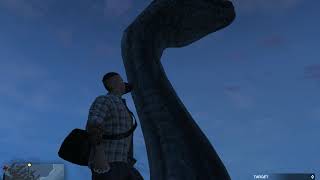 GTA V Loch ness Monster Up Close [upl. by Nosirb358]