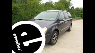 etrailer  DIY Install Curt Trailer Hitch Receiver on your 2012 Kia Sedona [upl. by Htinek784]