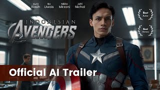 HASIL AI INI BIKIN MELONGO  Indonesian Avengers Trailer Jefri Nichol Aura Kasih Fancast Artis [upl. by Ardnaeed255]