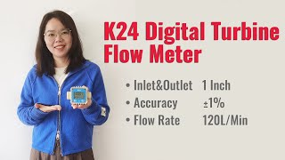 K24 Digital Turbine Flow Meter For WaterChemicalsUrea [upl. by Aicak]