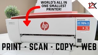 How To Install A Printer  HP 3733 ALL IN ONE Printer Setup amp Review WORLDS Smallest [upl. by Tj]