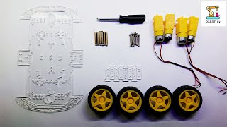 How To Assemble 4WD Robot Smart Car Chassis Kits  Robot Car  Arduino Robot Car Chassis Kit  8Min [upl. by Asilegna]