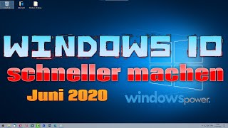 Windows 10 Turbo zünden und schneller machen 062020 [upl. by Arocahs212]