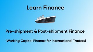 Pre Shipment and Post Shipment Finance [upl. by Eseila217]