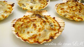 RECETA PARA NAVIDAD LANGOSTINOS O CAMARONES GRATINADOS  recetas de casa LM [upl. by Almita]