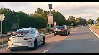 Tödlicher Porsche Unfall auf der A44 bei Unna [upl. by Ariak]