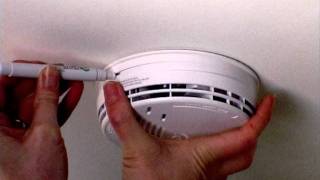 Replace battery in Ei141 smoke alarm [upl. by Tnirb393]