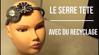 DIY27 Comment faire son serre tête zéro euro  100100 recyclage Tuto couture facile [upl. by Jule694]