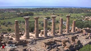 SICILIA AGRIGENTO quotVALLE DEI TEMPLIquot  RIPRESE AEREE CON DRONE [upl. by Lubbi]