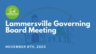 Lammersville Governing Board Meeting November 8th 2023 [upl. by Sillig]