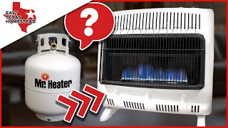 How To Connect a Mr Heater 30k BTU Propane Heater To a 20 lb Tank [upl. by Titus17]