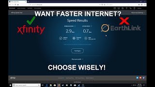 Switching from Earthlink to Xfinity Part 1  Final Earthlink Speed Test [upl. by Ladin]