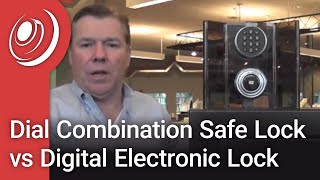 Dial Combination Safe Lock vs Digital Electronic Lock with Dye the Safe Guy [upl. by Wilow]