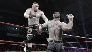 John Cena vs Brock Lesnar Extreme Rules Match highlights [upl. by Ydollem]