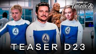 🚨 Quarteto Fantástico Marvel 2025  TRAILER D23 NOVO UNIFORME GALACTUS e FRANKLIN RICHARDS [upl. by Sleinad]