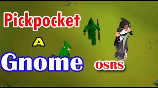 pickpocket a Gnome OSRS game Old School Runescape [upl. by Fita512]