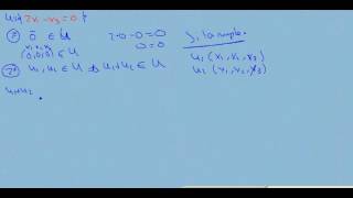 Espacios vectoriales 7 subespacios vectoriales 3 demostración de subespacios [upl. by Annaeoj]