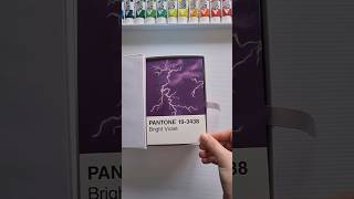 Lightning Strike ⚡️ Pantone Card Painting Challenge Day 81100 [upl. by Wester723]