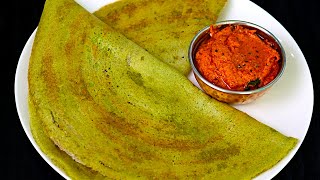 ஹோட்டல் சுவையில் பச்சைப்பயறு தோசை amp கார சட்னி  Pesarattu in tamil  pachai payaru dosai in tamil [upl. by Anid285]